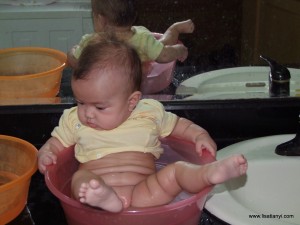 Dans la bassine !